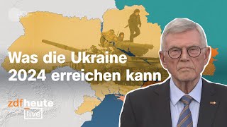 Szenarien für das dritte Jahr im Krieg UkraineAusblick mit ExNatoGeneral Ramms  ZDFheute live [upl. by Yntirb782]