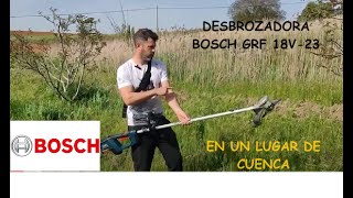 Desbrozadora eléctrica Bosch GFR 18V 23 Análisis y Review [upl. by Leiru]