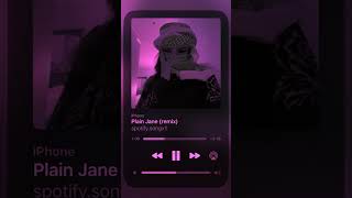 Plain Jane remix spotifyplaylist spotify spotifymusic spotifyviral [upl. by Susanetta]