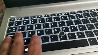 HP Elitebook Keyboard Backlight onoff Shortcut Turn on Caption [upl. by Anaihsat235]