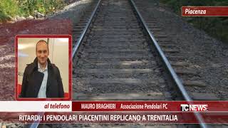 Ritardi i pendolari piacentini replicano a Trenitalia [upl. by Fiel]