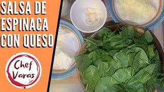 Salsa de espinaca con queso [upl. by Mitinger]