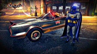 Batman Arkham Knight 1960s Batmobile Free Roam Gameplay HD [upl. by Lorry]