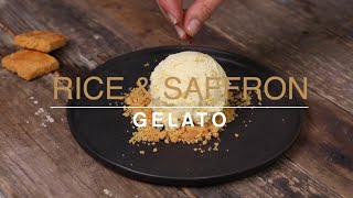 RICE amp SAFFRON GELATO Ice cream [upl. by Redmond]