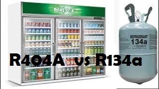 What is the difference between r404a and r134a Which refrigerant is better and its working pressures [upl. by Nyrek]