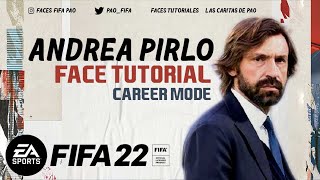 ANDREA PIRLO FACE FIFA 22  TUTORIAL  CAREER MODE  MANAGER [upl. by Akceber]