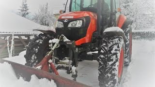 Kubota M7060 Gorenc PLOWING SNOW [upl. by Sandor]