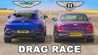 Aston Martin DBX 707 v Bentley Flying Spur DRAG RACE [upl. by Stepha]