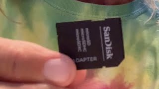 How to use a Sandisk SD card adapter for a Micro SD card [upl. by Tsyhtema]