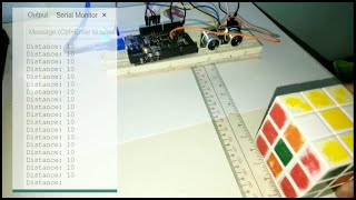 ATmega328p programming ATmega328pESP8266 Ultrasonic Distance Sensor HCS04 Arduino Microcontroller [upl. by Laekcim]