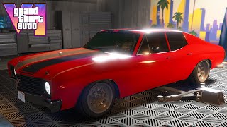 GTA 6 Trailer Car Customization  Declasse Tulip Chevelle Malibu  GTA Online Customization [upl. by Arymat]