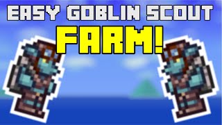 Easy Goblin Scout Farm Terraria 14 Guide [upl. by Cod804]