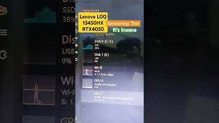 Rendering Test on Lenovo LOQ 13450HX amp RTX4050  Insane Performance  lenovoloq godperformance [upl. by Sacram]