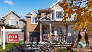 Detached Family Home in Bridlewood Area 110 Spiritwood Drive Kanata Ottawa [upl. by Alberta]