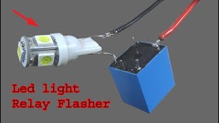 How to make Flasher Relay diy led light bulb relay flasher [upl. by Anor]