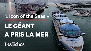 L’« Icon of the Seas » le plus gros paquebot au monde a pris la mer [upl. by Eneryt]