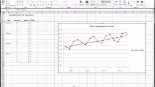 Excel  Time Series Forecasting  Part 1 of 3 [upl. by Whittaker]