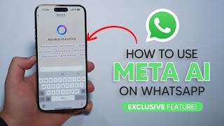 How To Use Meta AI on WhatsApp  Exclusive New Feature [upl. by Ramej]