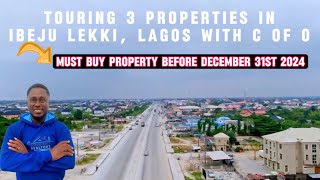 Touring Ibeju Lekki 3 Properties with C of O You Can Buy Before the end of the year 2024 [upl. by Galatia]