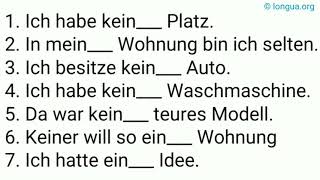 Adjektive Adjektivdeklination Endungen Übungen Aufgaben Exercises Test Prüfung der die das [upl. by Oicul707]