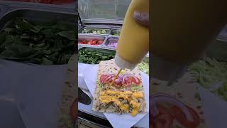 Subway Sandwiches POV New Nacho Cheese At Subway Making Nacho Cheese Chicken Crunch Wrap [upl. by Akerdnahs276]