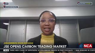 JSE opens carbon trading market [upl. by Aitnwahs]