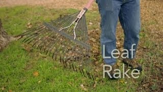 How to Use a Leaf Rake  Garden Tool Guides [upl. by Behnken]