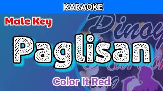 Paglisan by Color It Red Karaoke  Male Key [upl. by Dogs]