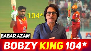 Babar Azam Bobzy King 104  Ramiz Raja  Babar Azam Batting [upl. by Obnukotalo677]