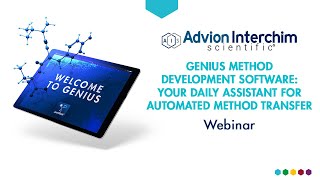 Webinar  Genius Method Development Software Your Daily Assistant for Automated Method Transfer [upl. by Rubliw]