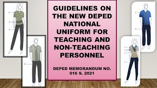 GUIDELINES ON NEW DEPED NATIONAL UNIFORM [upl. by Zug]