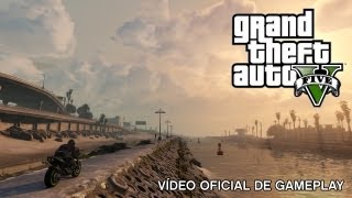 Grand Theft Auto V Vídeo oficial de gameplay [upl. by Sams338]