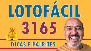 3165 LOTOFÁCIL HOJE ANÁLISE DICAS E PALPITES [upl. by Acinorehs162]