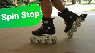 Como aprender a patinar sozinho  Freio em giro com patins [upl. by Alleiram]