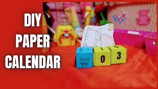 DIY 2024 Desk Calendar  Easy Paper Calendar Tutorial  How to Make a Cute Desk Calendar papercraft [upl. by Alfeus770]