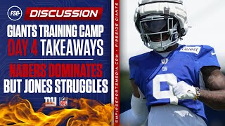 Giants Training Camp Day 4 Takeaways  Nabers Dominates But Jones Struggles [upl. by Schaefer451]