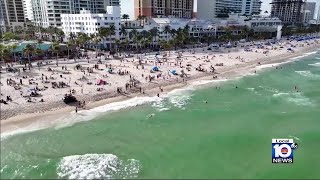 Spring Break crowds growing in Fort Lauderdale [upl. by Lorette]