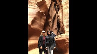 Walking through the amazing Antelope Canyon X in Page AZ [upl. by Anelak]