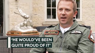 RAF pilot dedicates Schneider Trophy win to friend who died in Spitfire crash [upl. by Dotti72]