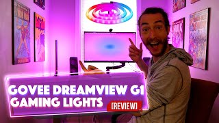 Level Up Your Gaming Experience With Govees DreamView G1 Pro Gaming Light Kit [upl. by Nauqahs827]