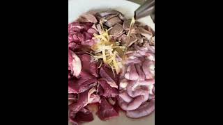 Pork Offal Congee with Wolfberry Leaves food goodfoodinthevillage cooking [upl. by Lihp484]