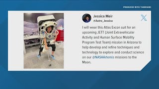 Maine astronaut Jessica Meir shows off latest out of this world fashion [upl. by Giffie]