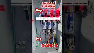 Como se conecta un disconnect trifasico disconnect trifasicopanel eléctrico [upl. by Nosle]