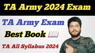 TA Army 2024 Exam Best Book 📚 ll All Syllabus Complete TA Army 2024 ll Exam ki Tyari Ghar pr Kare [upl. by Selrahc]