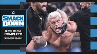 RIP Cody Rhodes  WWE SmackDown 19 Julio 2024  Resumen Completo en Español [upl. by Thibaud933]