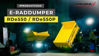 BAUMAX Raddumper mit Elektroantrieb RDe550 amp RDe550P [upl. by Natie]