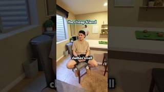 He ONLY WASHES his clothes once a year😬🤣 shortsfeed skit funny cheap [upl. by Lledraw]