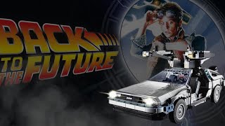 LEGO Delorian 10300  Animated Green Screen Video Back to the Future Time Machine [upl. by Lever133]