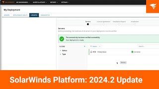 SolarWinds Platform 20242 Update [upl. by Nyrroc468]