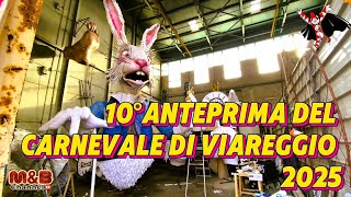 Carnevale di Viareggio 202510°Anteprima dei lavori x il Carnevale di Viareggio 2025 [upl. by Erie]